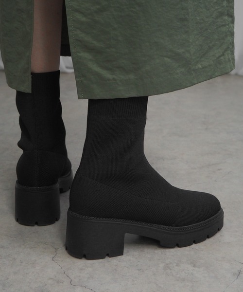 「minia」 ショートブーツ M アイボリー レディース_画像5