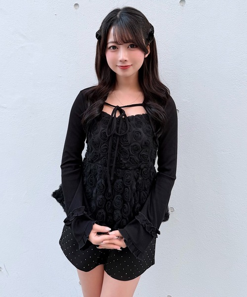 NOMAE（ノーマエ） tシャツ フリルリボンボレロ レディース : ZOZOTOWN