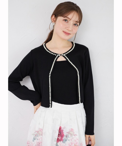 tocco closet（トッコ クローゼット） カーディガン パールライン