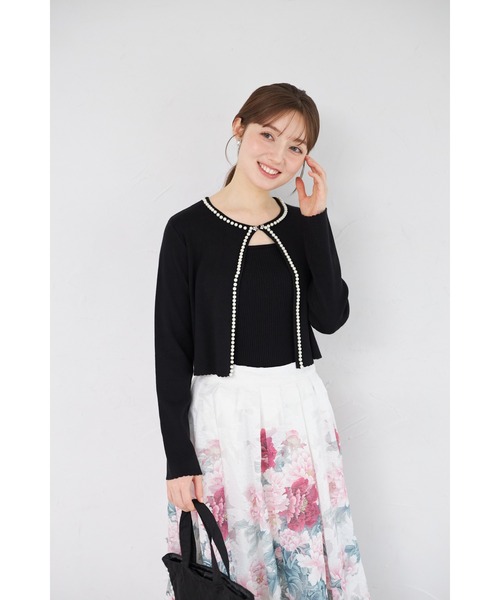 tocco closet（トッコ クローゼット） カーディガン パールライン 