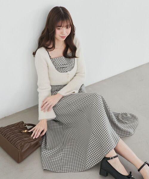 MAJESTIC LEGON（マジェスティックレゴン） ワンピース シャギーカーデ