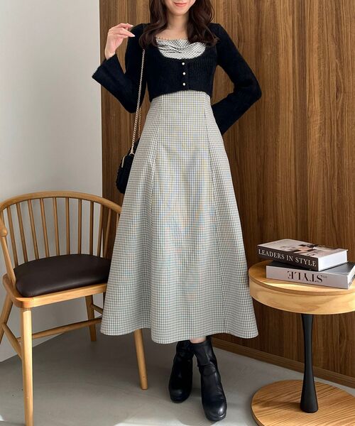 MAJESTIC LEGON（マジェスティックレゴン） ワンピース シャギーカーデ