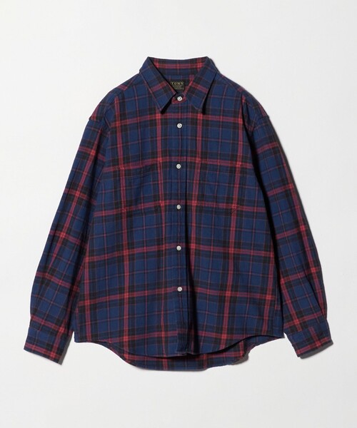 TOWN シャツ 「別注」「TOWN」チェック レギュラー カラー シャツ