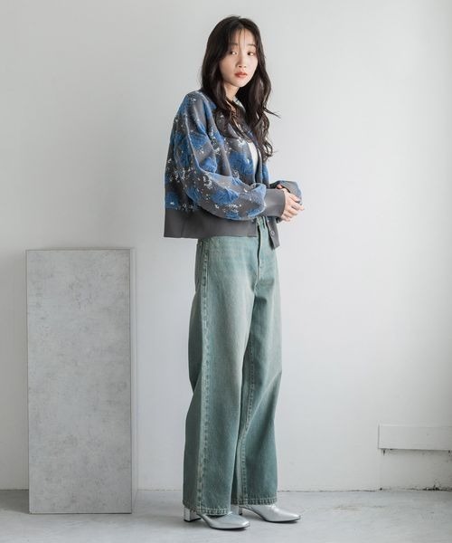 「LOWRYS FARM」 ニットカーディガン LONG ブラック レディース_画像3