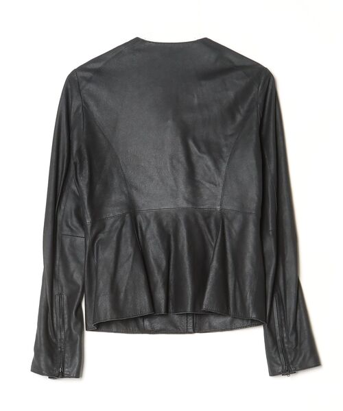 「LE CIEL BLEU」 ノーカラージャケット 40 ブラック レディース_画像2