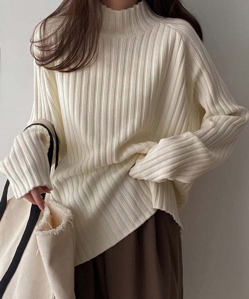 「Girly Doll」 「Doula Doula」長袖ニット F オフホワイト レディース_画像4