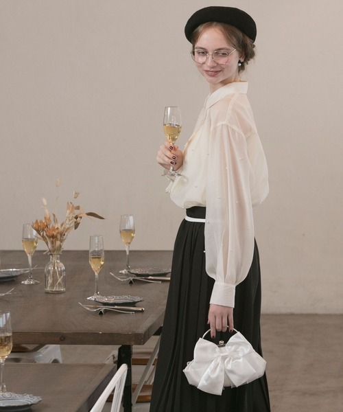 「BONLECILL noir」 長袖シャツ FREE グレー レディース_画像8