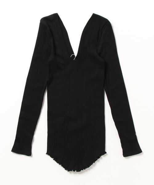 「HAKUJI」 長袖カットソー FREE オレンジ レディース_画像2