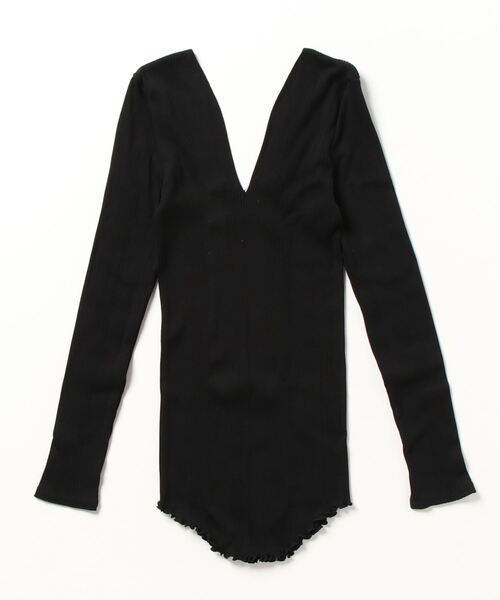 「HAKUJI」 長袖カットソー FREE オレンジ レディース_画像4