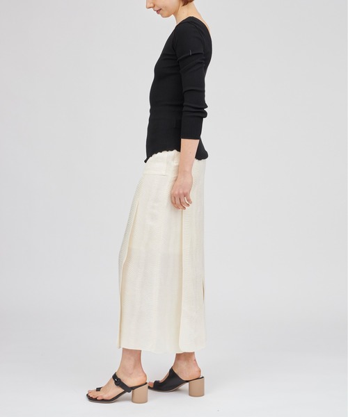 「HAKUJI」 長袖カットソー FREE オレンジ レディース_画像7