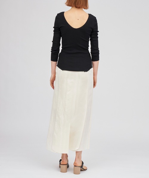 「HAKUJI」 長袖カットソー FREE オレンジ レディース_画像8