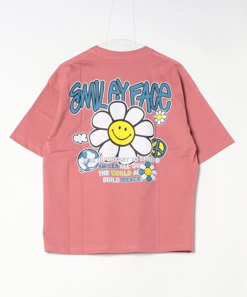 「SMILEY FACE」 半袖Tシャツ LL ブラック メンズ_画像7