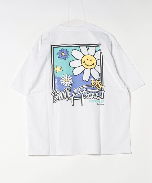 「SMILEY FACE」 半袖Tシャツ LL ブラック メンズ_画像8