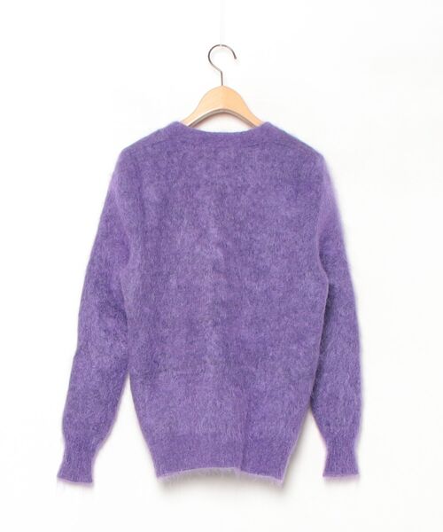 「COOMB」 ニットカーディガン 38 パープル レディース_画像2