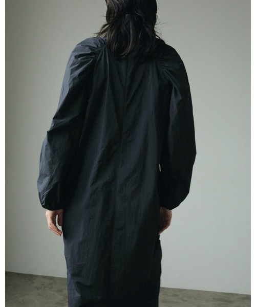 「anuke」 長袖ワンピース 38inch ネイビー レディース_画像5