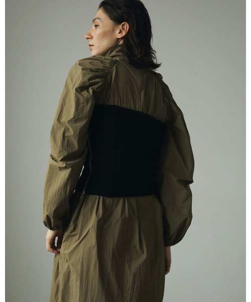 「anuke」 長袖ワンピース 38inch ネイビー レディース_画像7