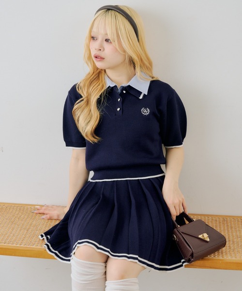 continuer de NICE CLAUP ワンピース 半袖 「ガーリー好きにオススメ