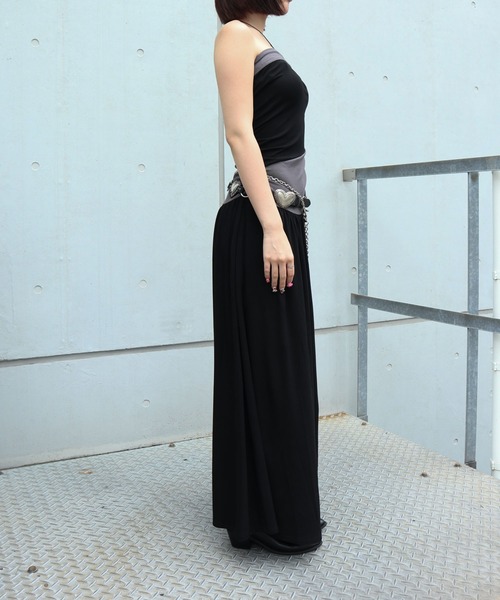 「FIG&VIPER」 ベアトップワンピース FREE ブラック レディース_画像9