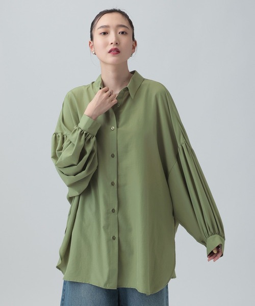 サラマリカ ピンタック ボリューム袖 くるみボタン ブラウス シャツ 青緑 楽天市場】サラマリカ Sara mallika COTTON PINTUCK LACE BLOUSE