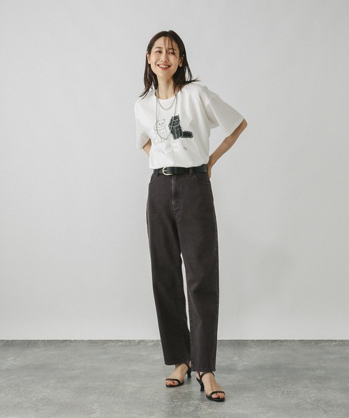 「GLOBAL WORK」 デニムパンツ MEDIUM ブルー レディース_画像3