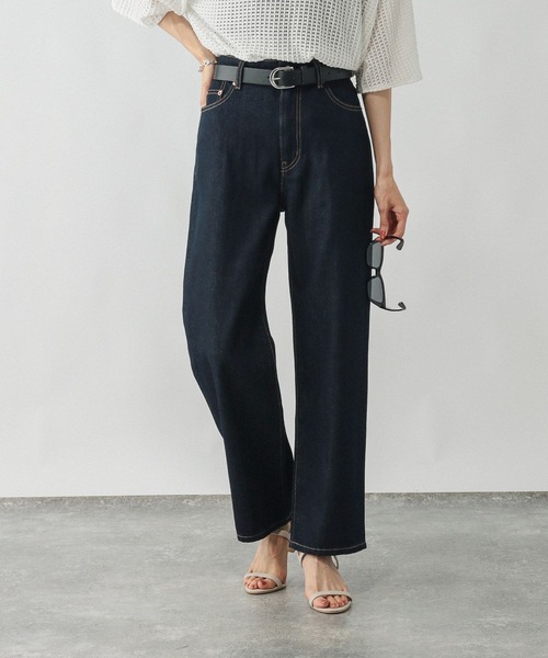 「GLOBAL WORK」 デニムパンツ MEDIUM ブルー レディース_画像9