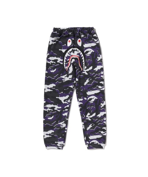 【即完品‼️】BAPE KIDS スウェットパンツ シャーク エイプ 130cm A BATHING APE（アベイシングエイプ） パンツ GLITCH WOODLAND CAMO