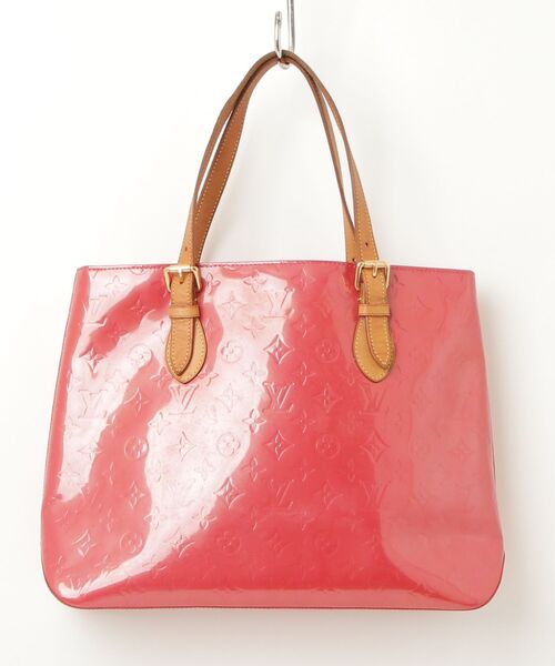 LOUISVUITTON ⋈ ヴェルニ赤 LOUIS VUITTON（ルイ・ヴィトン） モノグラム ヴェルニ トートバッグ