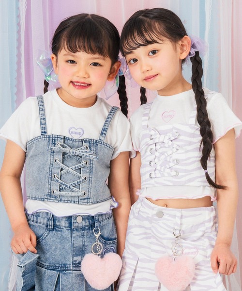 ANAP kids（アナップキッズ） アンサンブル スピンドル ビスチェ × T