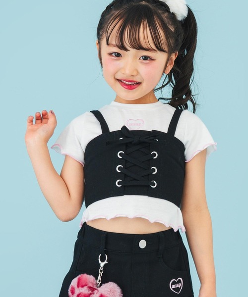 ANAP kids（アナップキッズ） アンサンブル スピンドル ビスチェ × T