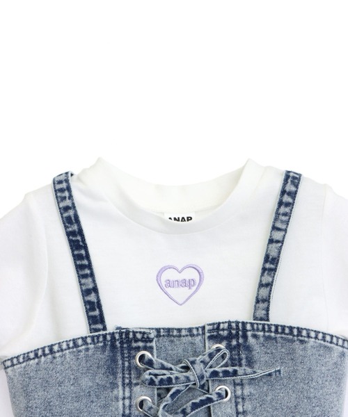 ANAP kids（アナップキッズ） アンサンブル スピンドル ビスチェ × T