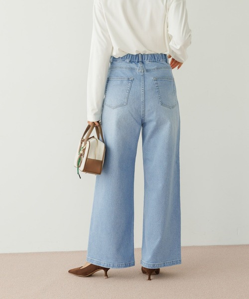 「BAYFLOW」 デニムパンツ LARGE サックスブルー レディース_画像5