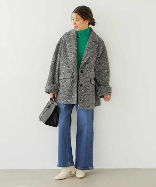 「BAYFLOW」 デニムパンツ LARGE サックスブルー レディース_画像7