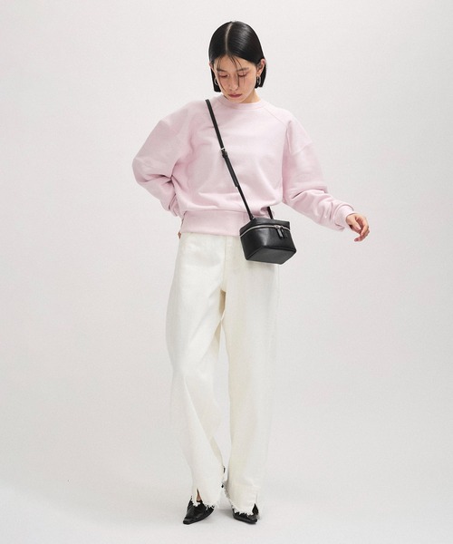 「ADAM ET ROPE'」 デニムパンツ 38 ダークブラウン レディース_4