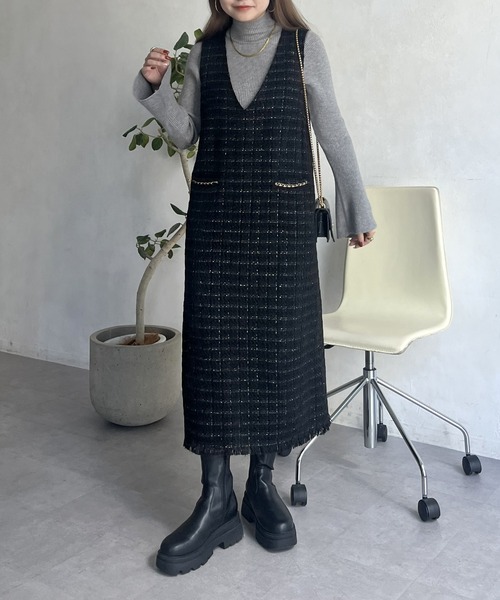「prose verse」 サロペットスカート MEDIUM ブラック レディース_画像7