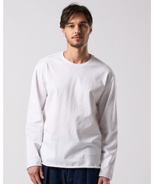 wjk tシャツ cut-off crew-neck L/S メンズ : ZOZOTOWN Yahoo!店 