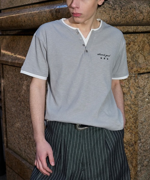 kutir（クティール） ヘンリーネック tシャツ ASSORTED HENRY-NECK
