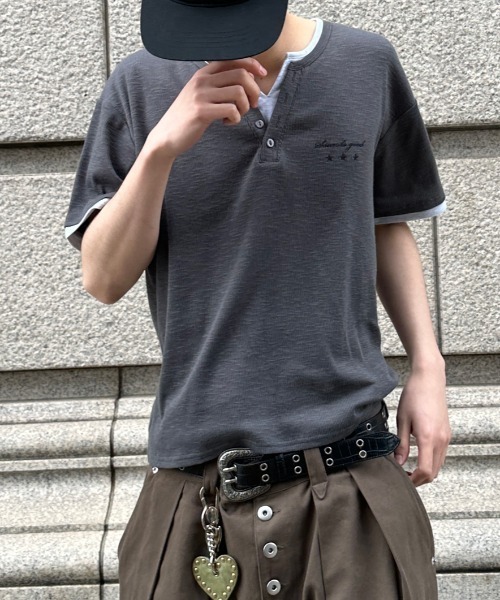 kutir（クティール） ヘンリーネック tシャツ ASSORTED HENRY-NECK