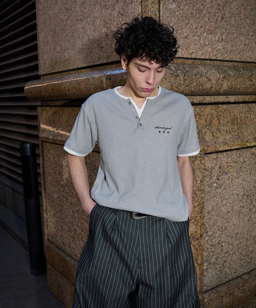 kutir（クティール） ヘンリーネック tシャツ ASSORTED HENRY-NECK