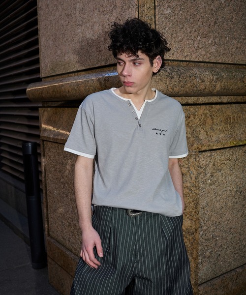 kutir（クティール） ヘンリーネック tシャツ ASSORTED HENRY-NECK