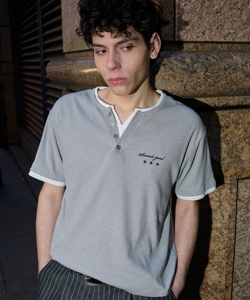 kutir（クティール） ヘンリーネック tシャツ ASSORTED HENRY-NECK