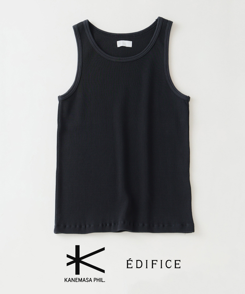トップス KANEMASA PHIL. Waffle Tank Top KANEMASA PHIL.（カネマサフィル） タンクトップ 別注 18G Waffle