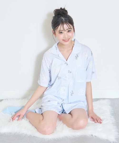ルームウェア・パジャマ Lilwitch LOVETOXIC パジャマ 「ルームウェア/パジャマ」半袖総柄シャツ