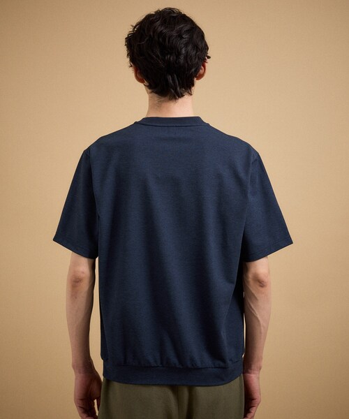 TAKEO KIKUCHI（タケオキクチ） ヘンリーネック tシャツ リネン ライク