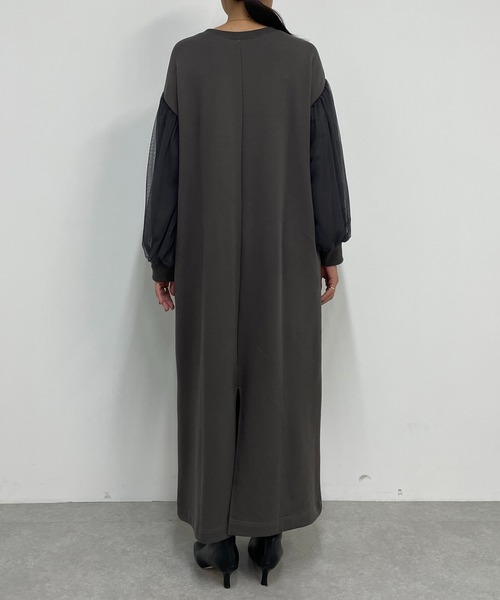 「LOUNGEDRESS」 長袖ワンピース FREE グレー レディース_画像7