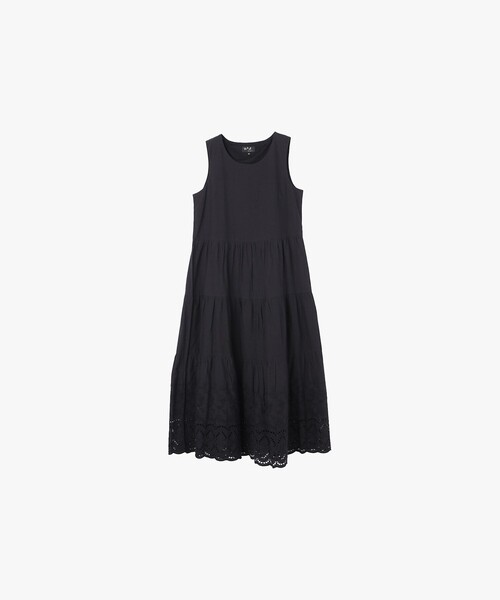 To b. by agnes ワンピース シフリーレース コットン ノースリーブ 