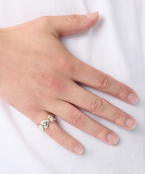 指輪 リング 「AMBUSH/アンブッシュ」HEART LINK RING メンズの画像