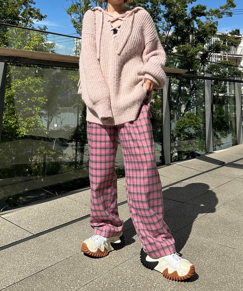 「Alley by w closet」 スラックス FREE ブラウン レディース_画像2