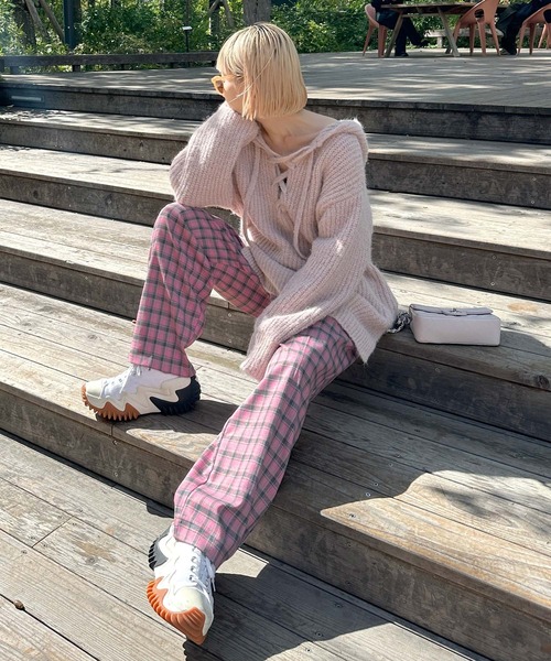 「Alley by w closet」 スラックス FREE ブラウン レディース_画像3