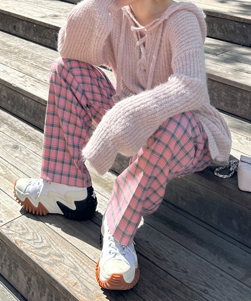 「Alley by w closet」 スラックス FREE ブラウン レディース_画像7