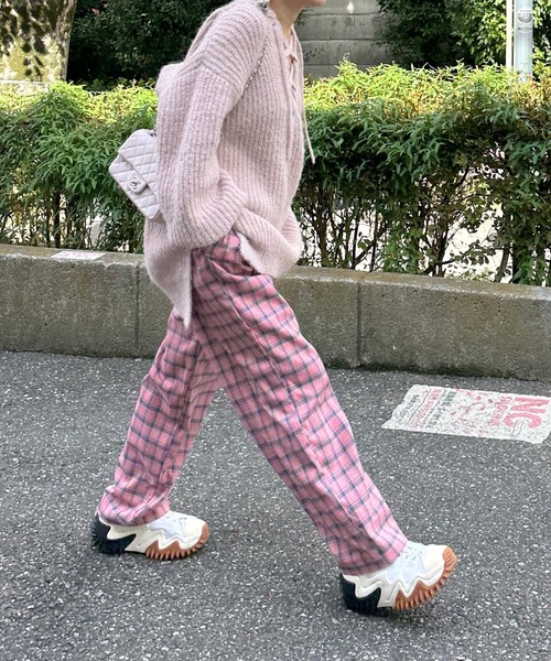 「Alley by w closet」 スラックス FREE ブラウン レディース_画像9